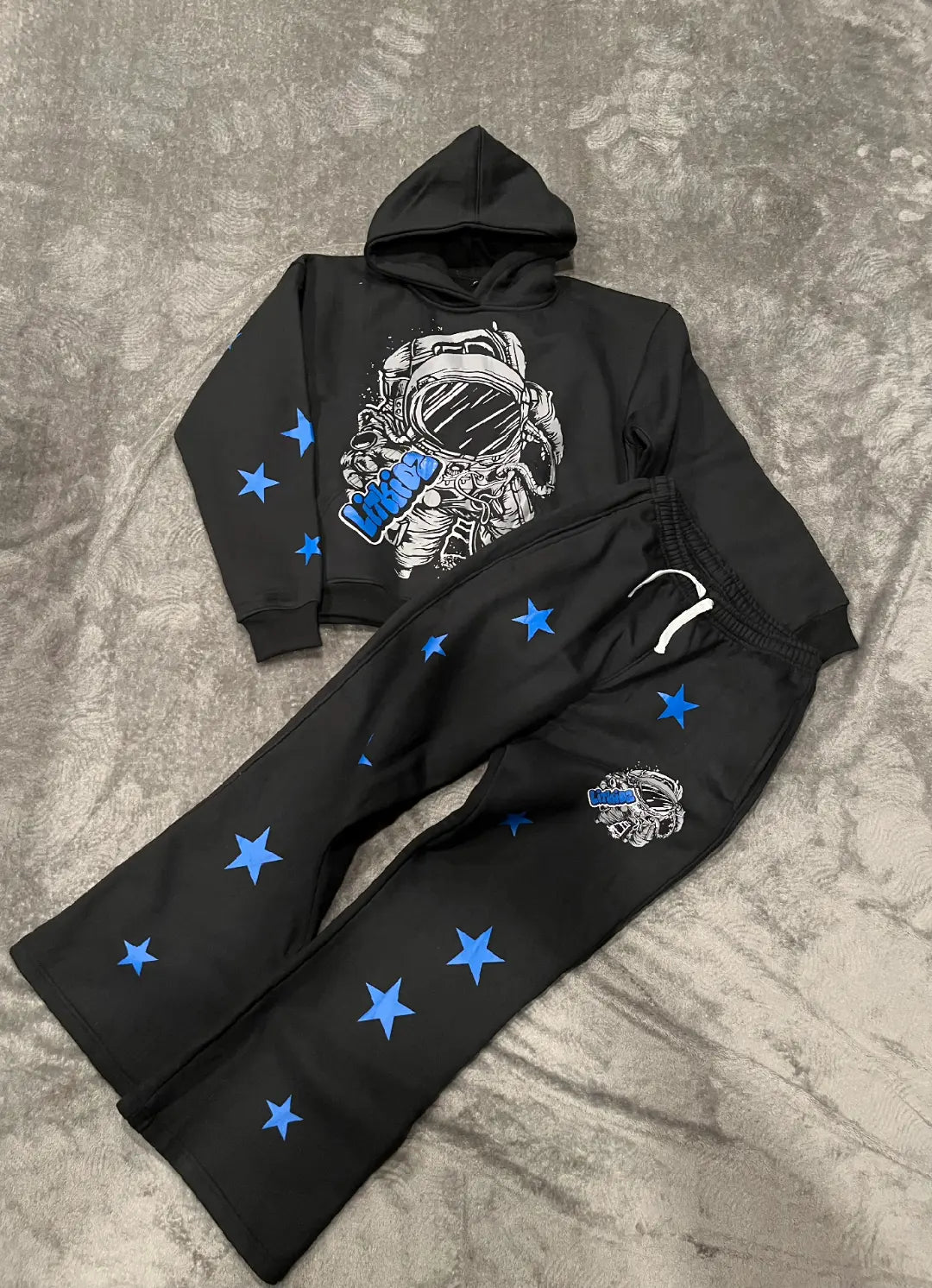 "LITKIDZ" Black Astronaut Sweatsuit